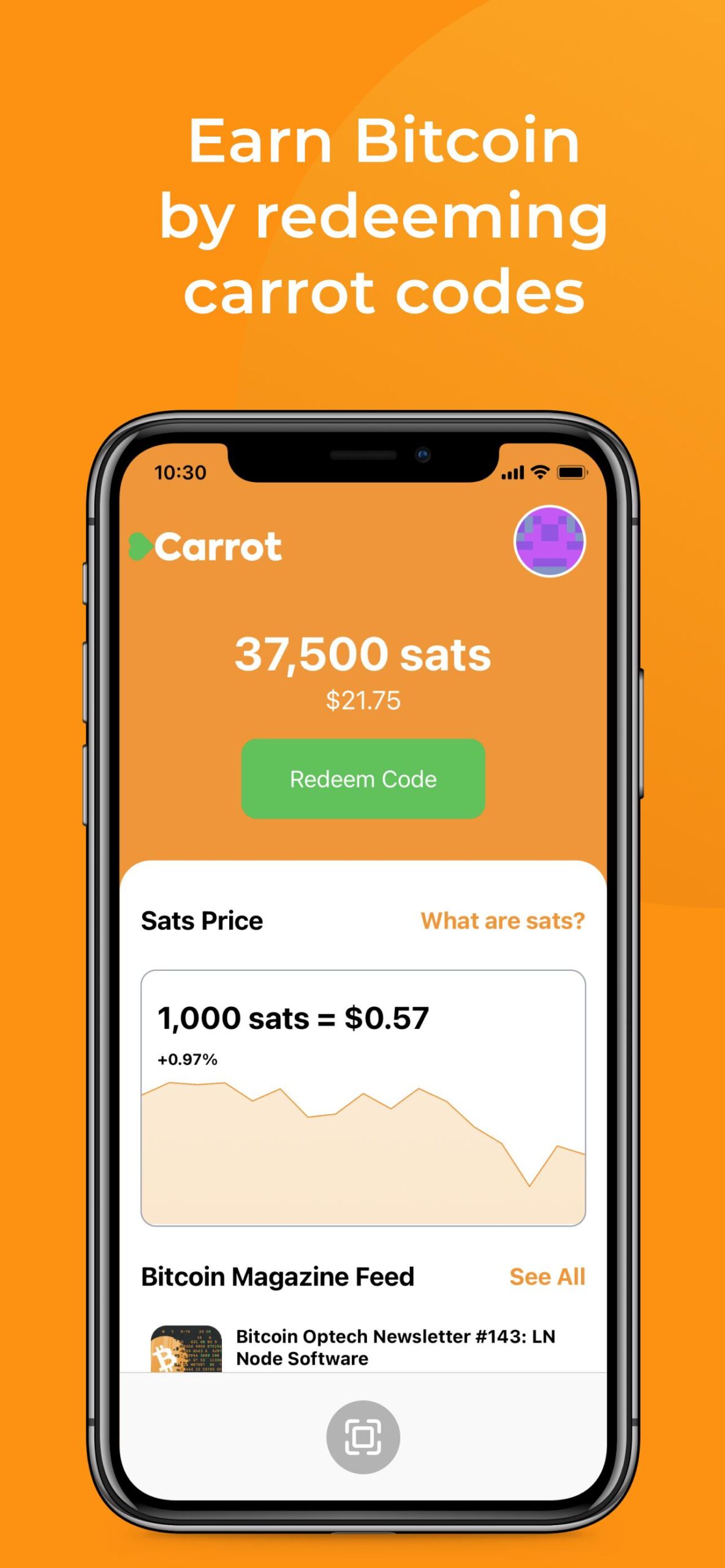 Earn Free Bitcoin From Carrot App